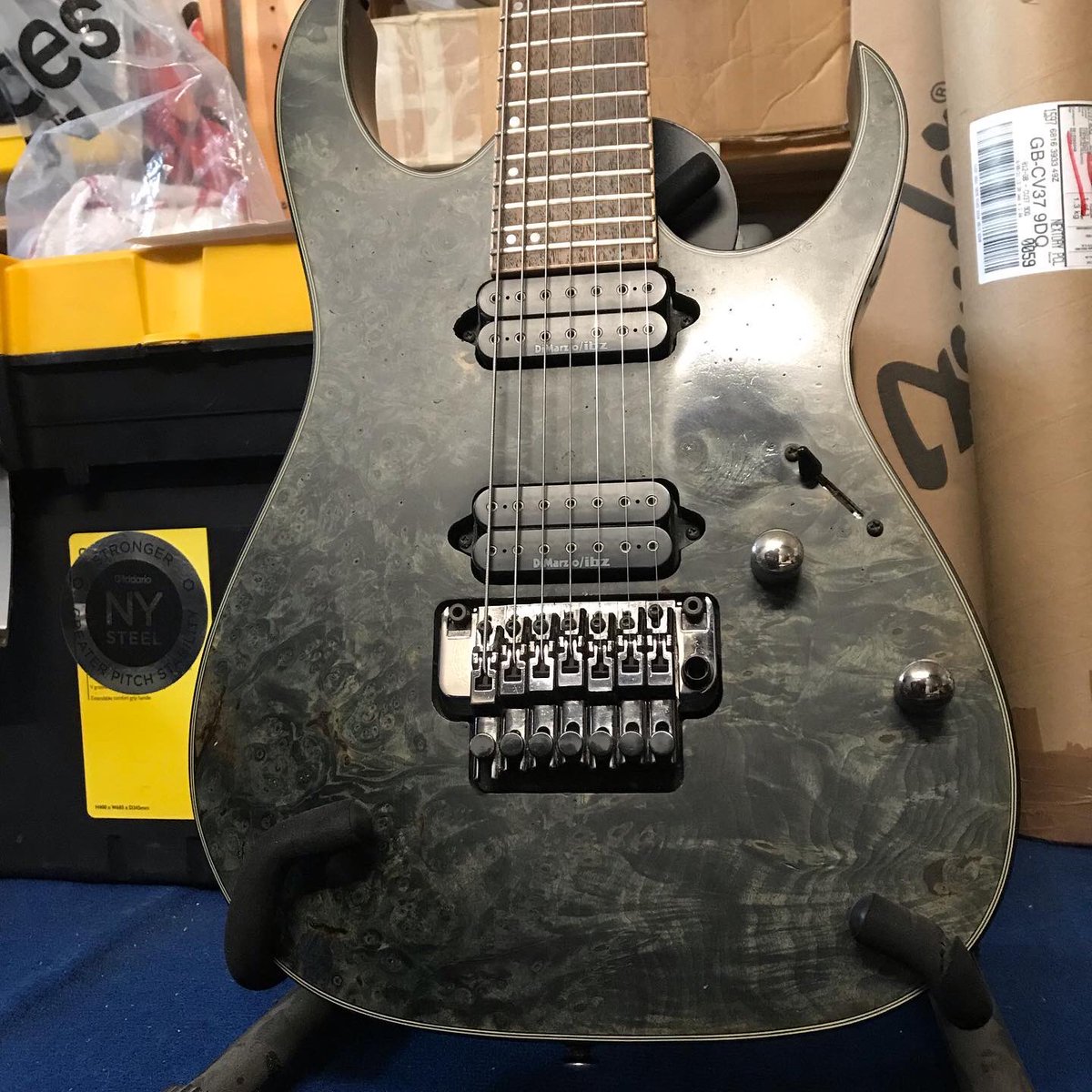 ABGuitartech's tweet photo. Here’s an Ibanez Prestige 7-string that needed a fret level and setup. Many thanks to Adam.
#ibanez #ibanezguitars #7string #7stringguitar #7strings #ibanezprestige #ibanezprestige7string #guitartech #guitartechnician #guitarrepair #guitarrepairs #fretleveling #fretdress https://t.co/D1nqAWzsQq