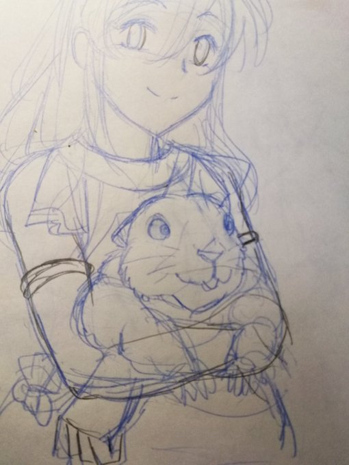 生まれて初めてプレーリィドッグのようなものを描いた‼️ 