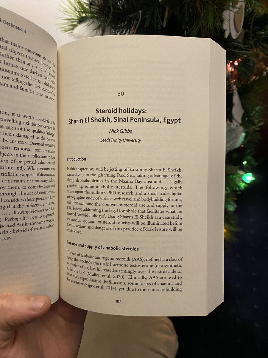 NickRGibbs1's tweet photo. An exciting pre-Christmas present arrived last week. @50DarkDest Very pleased to have contributed to this excellent and very accessible book! #darktourism #anabolicsteroids #steroidholidays #darkdestinations https://t.co/rQlT6oYzHb