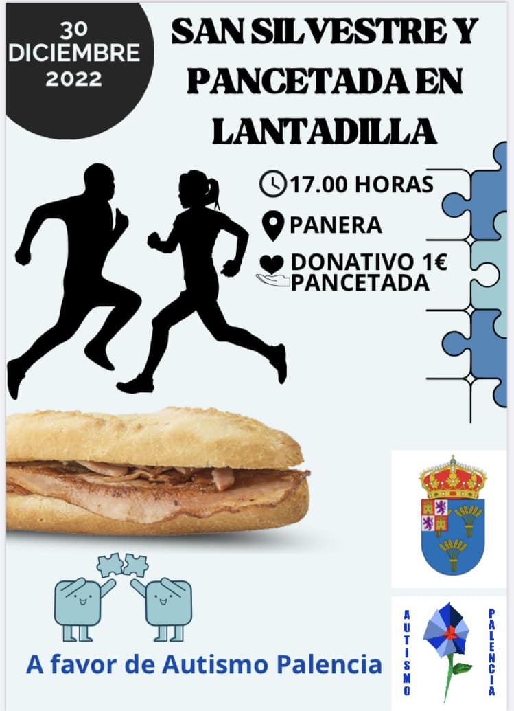 AutismoCyL (@autismocyl) on Twitter photo El📆30 de diciembre te esperamos en la #Lantadilla para participar en su San Silvestre 2022 a las 17:00.
Y para reponer fuerzas disfruta de un bocadillo de panceta cuyo donativo de 1€ será en beneficio de <a href="/autispal/">Autismo Palencia</a>!
#tea #solidaridad #navidad #SanSilvestre #pancetada El📆30 de diciembre te esperamos en la #Lantadilla para participar en su San Silvestre 2022 a las 17:00.
Y para reponer fuerzas disfruta de un bocadillo de panceta cuyo donativo de 1€ será en beneficio de <a href="/autispal/">Autismo Palencia</a>!
#tea #solidaridad #navidad #SanSilvestre #pancetada