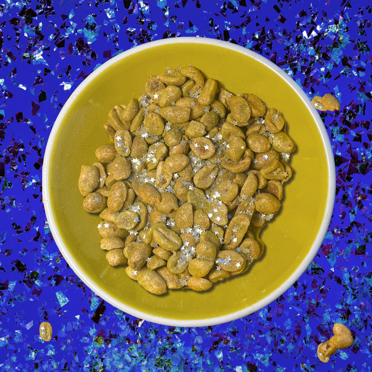 MrPeanut's tweet photo. Okay, but my Mom slayed these party peanuts. #edibleglitter #NYE #partypeanuts https://t.co/C8oF3E8IeW