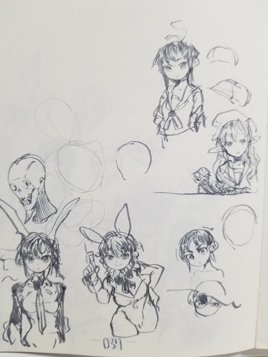 寝る前のラクガキ 