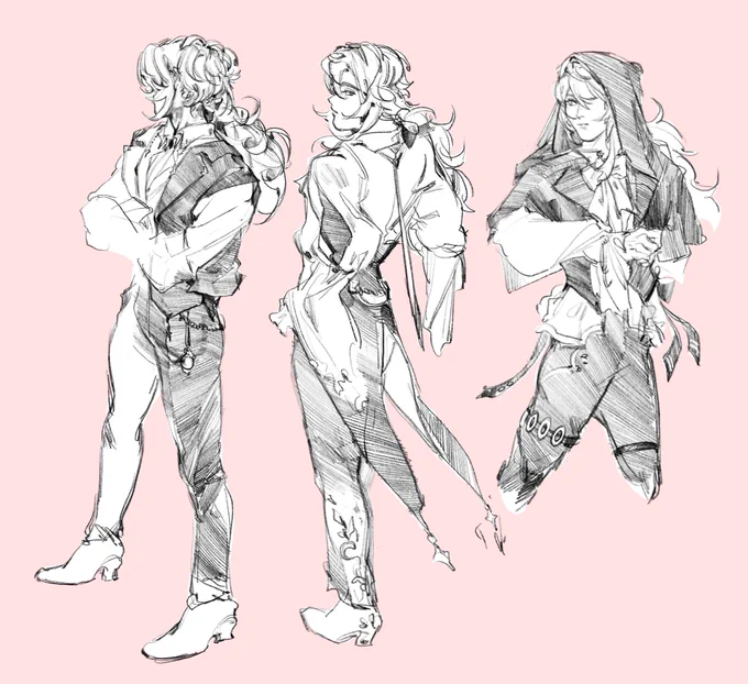 diluc outfit thingies 