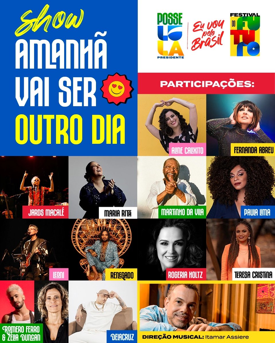 pcdob_oficial's tweet photo. De onde vem a sua caravana? O Festival do Futuro está lindo! Vem ver o amor tomar posse, Brasil ❤️🇧🇷⭐ #PCdoBcomLula #festivaldofuturo https://t.co/an5MQX1s6c