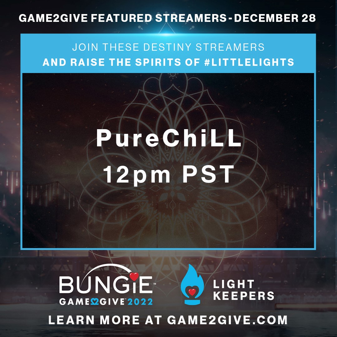 Bungie Foundation on Twitter "Please join us for a special stream with