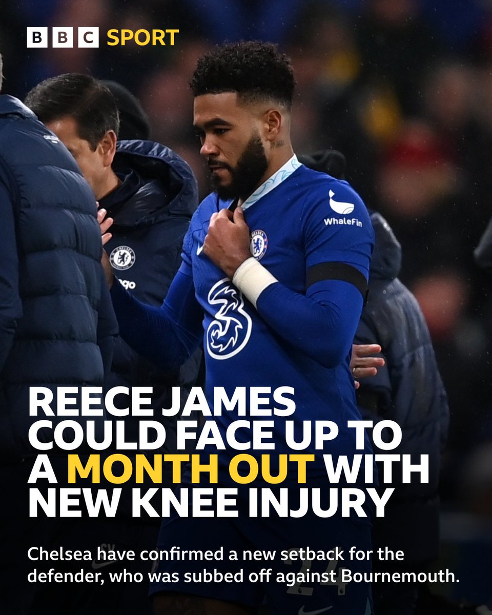 It's sadly more bad news for Chelsea's Reece James...

#BBCFootball