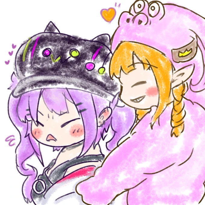 ニコニコドラゴンと4期生が大好きなんや。過去絵で申し訳ない 