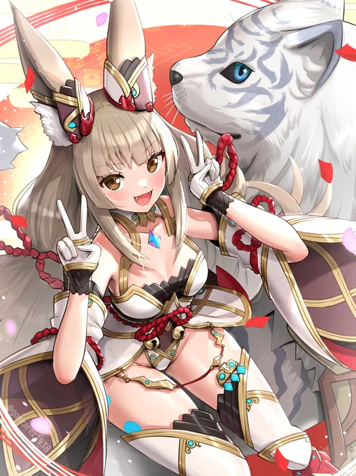 寅年終わっちゃう前にニアちゃんとビャッコ 