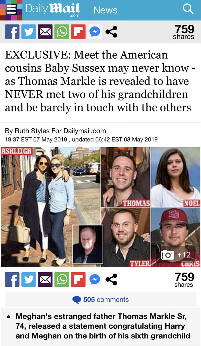 ShitzQ's tweet photo. @SoNowUknow2 Thé Markles were never a family. Scamantha has no relationship with her children and mother. She didn’t get along with her paternal grandparents. She didn’t even attend their funerals. Thug Markle Jr bailed on his sons after divorcing his ex-wife. https://t.co/atblXlCIyo
