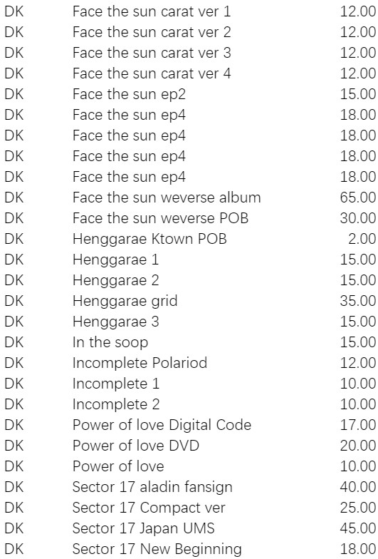 _fairybear's tweet photo. Pricelist https://t.co/egBvFdJfMR