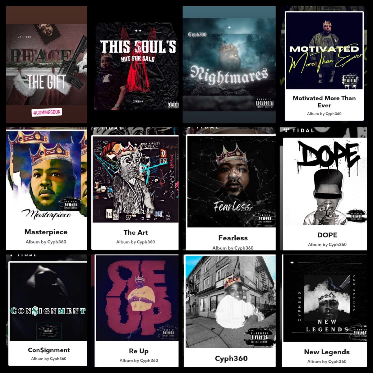 cyph360's tweet photo. I dropped 12 EP's this year https://t.co/qGAJ7pLc84