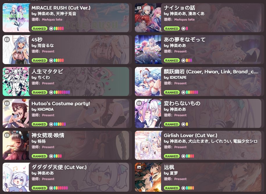 lide0315's tweet image. Ranked 12 Beatmaps
Removed from BNG in July, but did many meaningful things IRL in the rest of the year
Maybe I can try to rejoin BNG next year