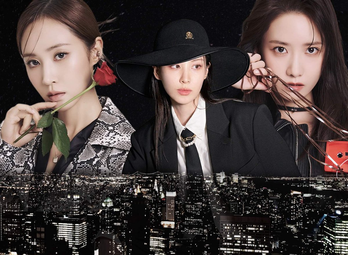 collectionsnsd9's tweet photo. THE TRIPLETS 🖤 2023 SEASON GREETINGS ✨  #YoonYulSeo #GG4EVA #Yuri #Yoona #Seohyun #SNSD #BermudaTriangle #triplets 
https://t.co/wwFIESIeXf https://t.co/ruciJxOY2a