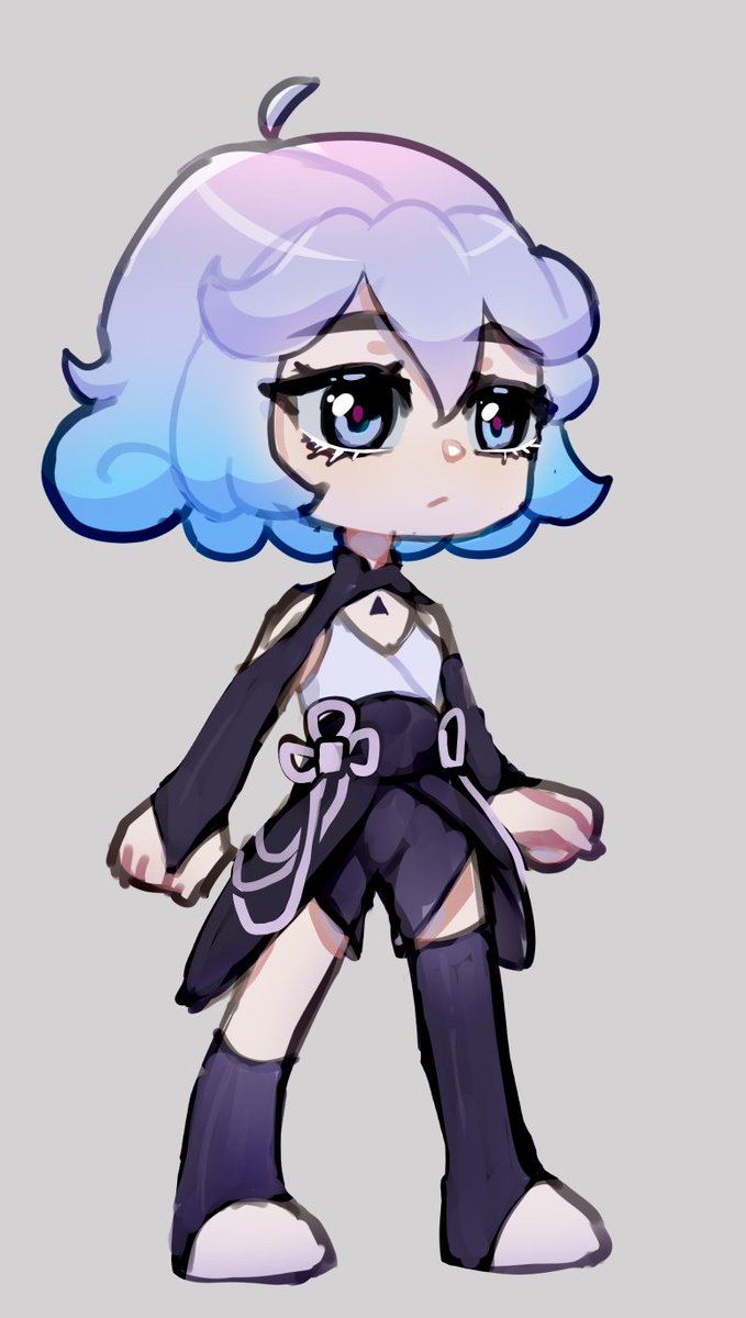 Effervesket's tweet photo. My OC Delta. Chibi version💕 https://t.co/e4AH7H73vz