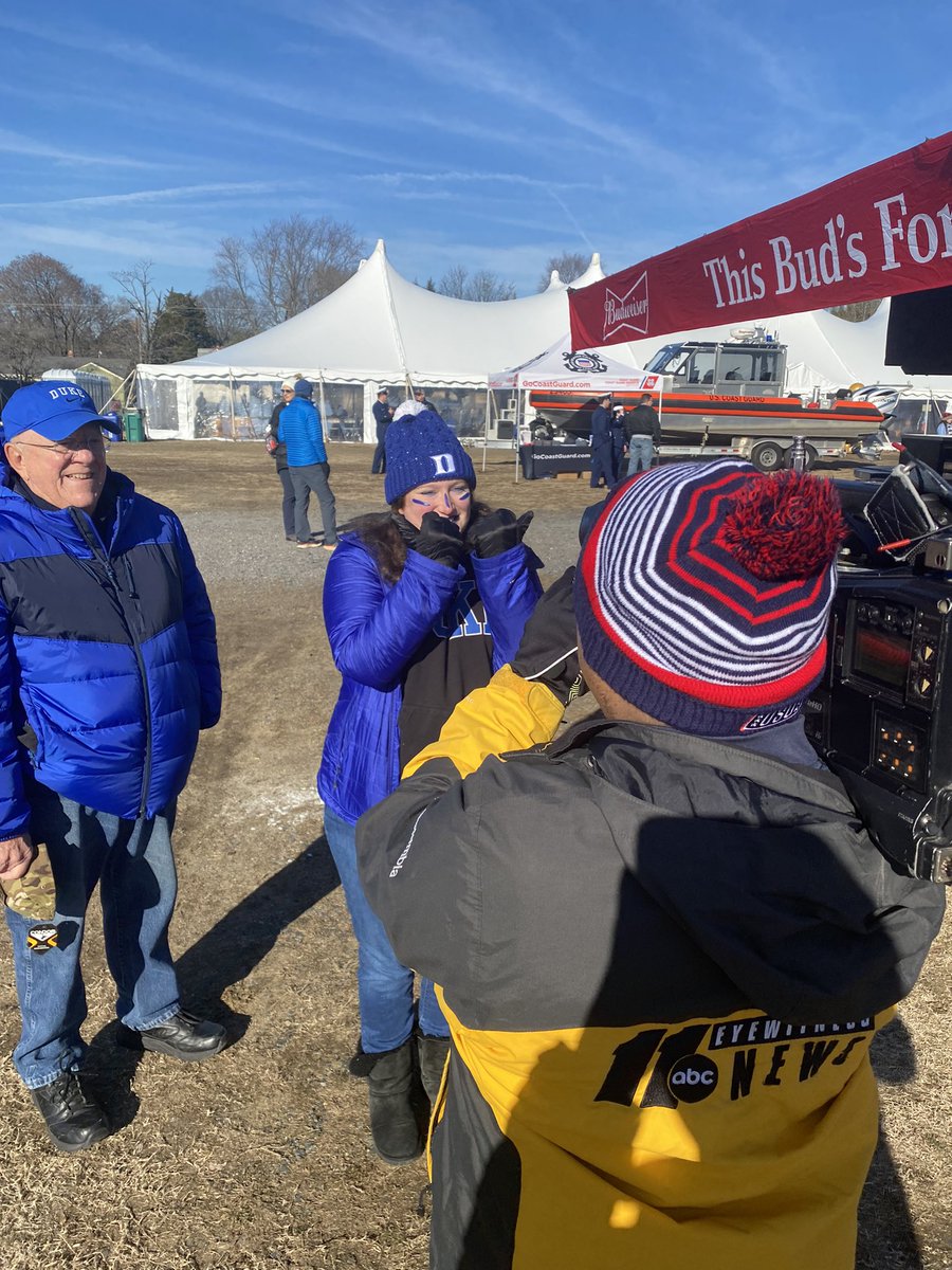 TrayABC11's tweet photo. Already a bunch of blue here at the @MilitaryBowl.
#DUKEvsUCF | #GoDuke | @ABC11_WTVD https://t.co/8NzsTOaFU0