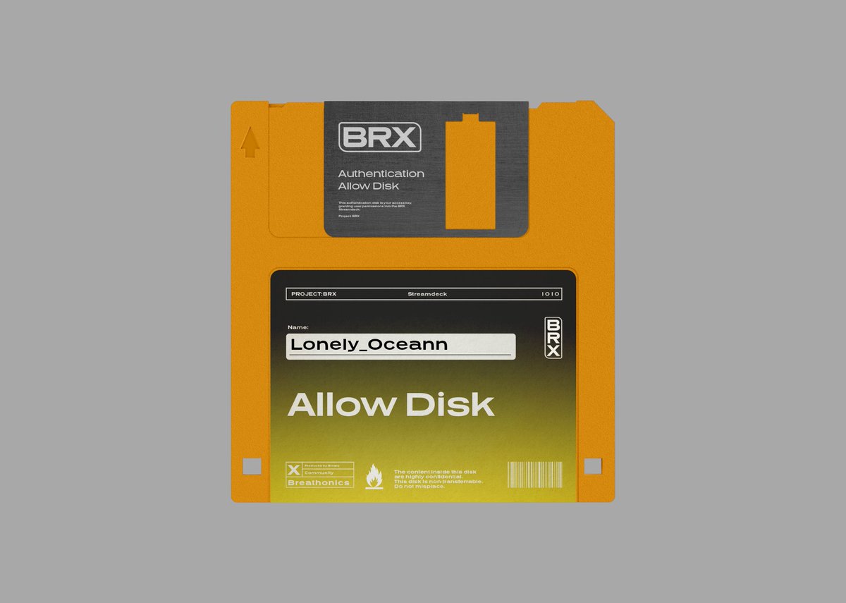 Allow Disk printed!

Join me to help <a href="/binary1010_BRX/">Project: BRX</a> and @breathonics save humanity from #zerocorp.