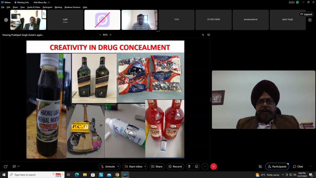 BengaluruNacin's tweet photo. NACIN Bengaluru conducted an All India Online Training on “Current Trends in Narcotics Smuggling &amp; Challenges” on 28.12.22. Sh Prabhjeet S Gulati, ADG, DGoV Delhi ws speaker for the session. More than 85 participants frm all over India attended the session @cbic_india @nacincbic https://t.co/QOTcFA4Kza