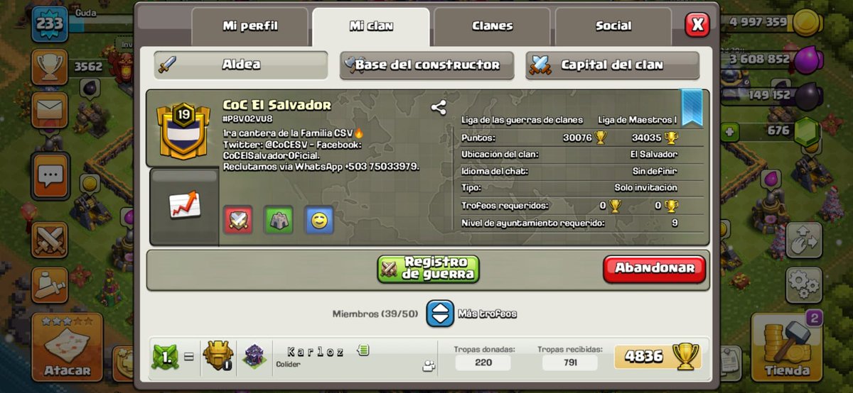 CoC El Salvador tweet media