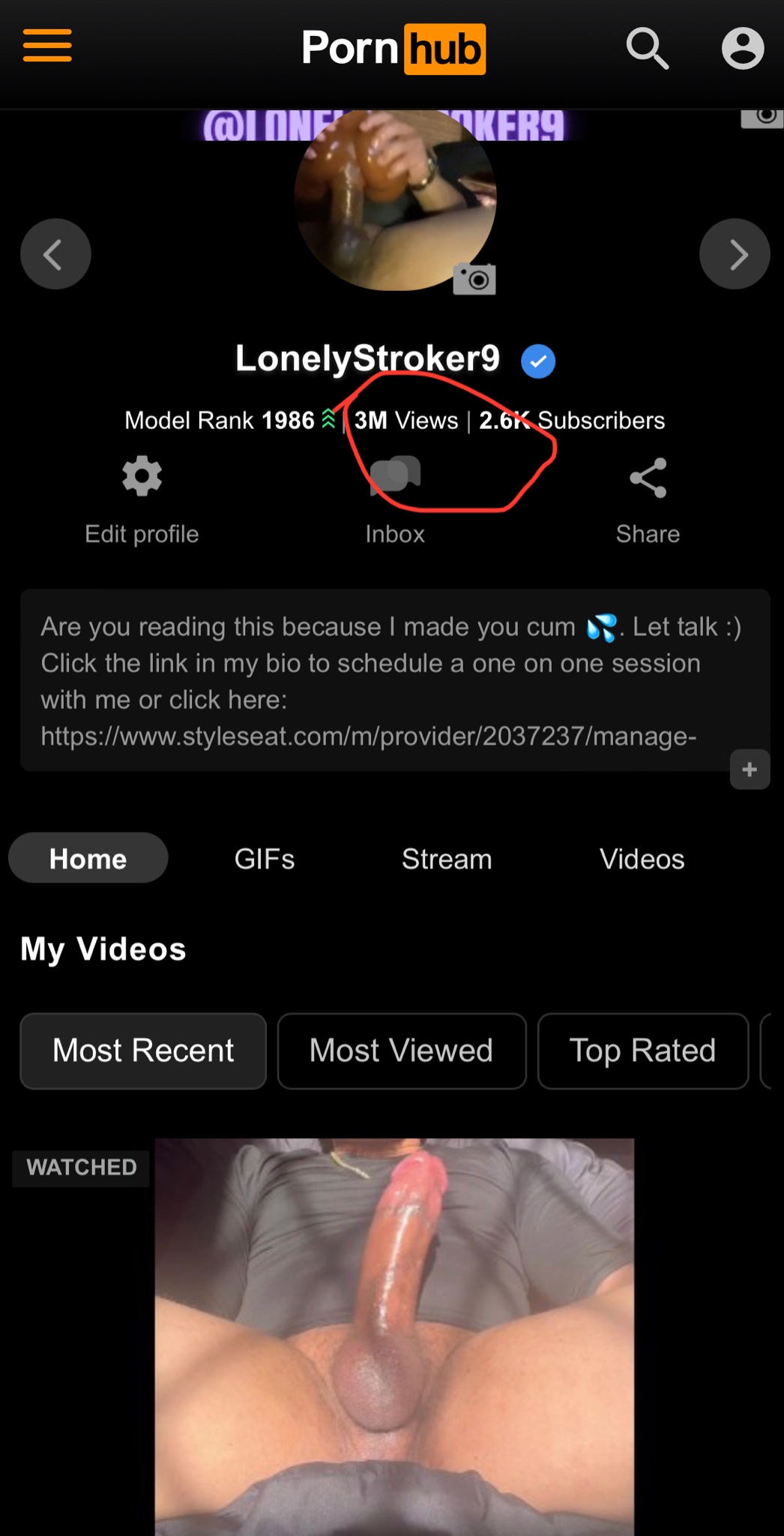 TW Pornstars - Lonely Stroker😈🍆💦. Twitter. I reached 3 million 👀 on my  PH page . Started off the year. 4:06 PM - 28 Dec 2022