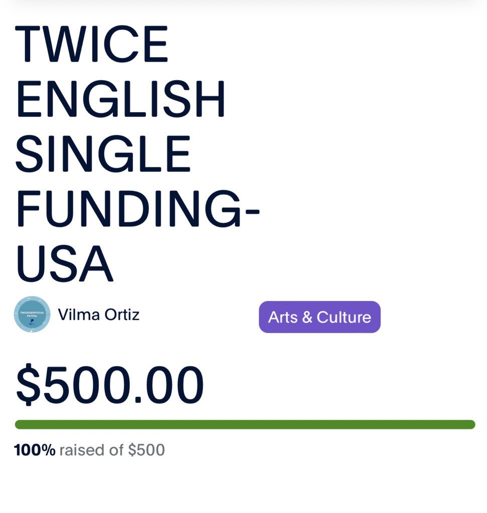 TwiceUS2's tweet photo. [FUNDING POOL ANNOUNCEMENT - TWICE ENGLISH SINGLE 2023]

Thank you to all who have donated to our funding pool! Our goal of $500.00 USD has been met, hence, we have raised the goal to $700.00! 

Please continue to spread our funding pool, and US Once sign up for funds here!

+ https://t.co/ULvfOUn6rE