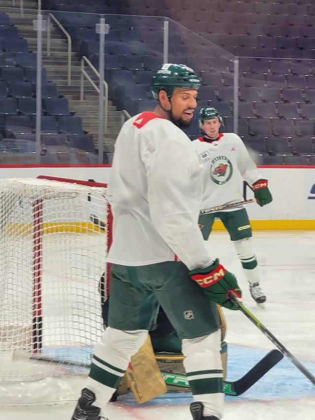CoreyGorrill's tweet photo. Thanks to @reavo7five @JGreenway12 and Flower for making a group of young hockey players day in Winnipeg yesterday. They interacted with them all practice, lots of smiles. Now my son wants to change his number to 75 and start crushing guys every shift. Much appreciated guys. 😁🏒 https://t.co/y0goqhFx3e