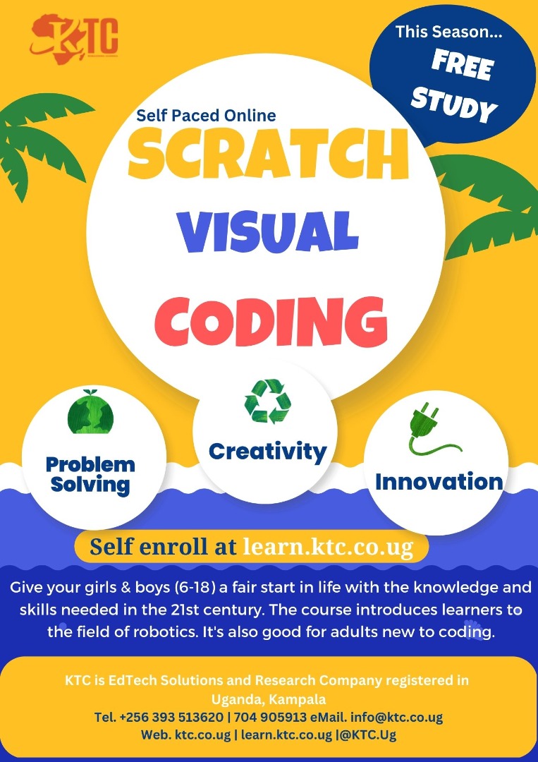 KTC_Ug's tweet photo. They(6-18) will need these skills more than we do!  Are you an adult and transitioning to coding, this is a good start for you. 
Visit https://t.co/F2PhD4PLaT https://t.co/5YOpEYfS7U