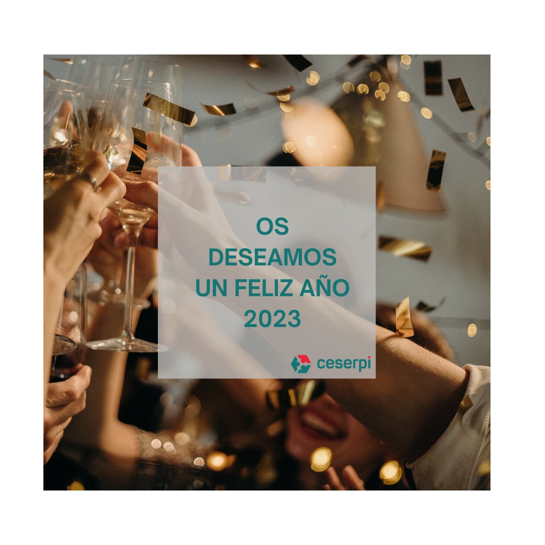 Ceserpi's tweet photo. ✨Todo el equipo de Ceserpi os desea un feliz año nuevo. 

¡Brindemos por un 2023 de buena compañía y sueños cumplidos! 🥂 https://t.co/2X5hSWUU64