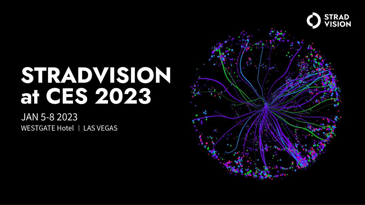 STRADVISION's tweet photo. Attending #CES2023 next week? Come and meet the STRADVISION team. We are excited to showcase and demo our latest technology and look forward to seeing you there! #CES2023 #VisionAI #SVNet #autonomousvehicles #automateddriving
https://t.co/BdlncRPBPG https://t.co/Y74hS45eNo