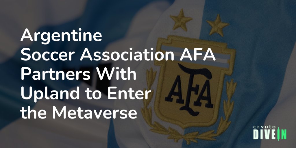 cryptodivein's tweet image. 📢 News Alert

The Argentine Soccer Association, AFA, has partnered with @UplandMe - a virtual world platform, to introduce its fans to the metaverse. Upland will allow Argentine fans to have a bigger connection with AFA history.