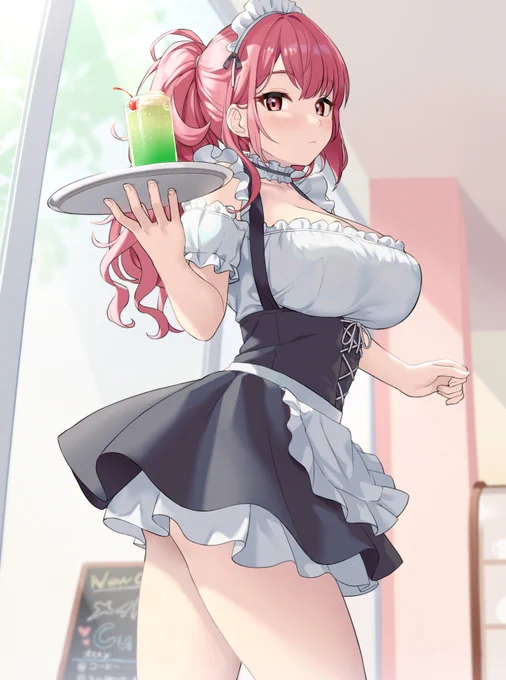 メイドちゃん描きました! 