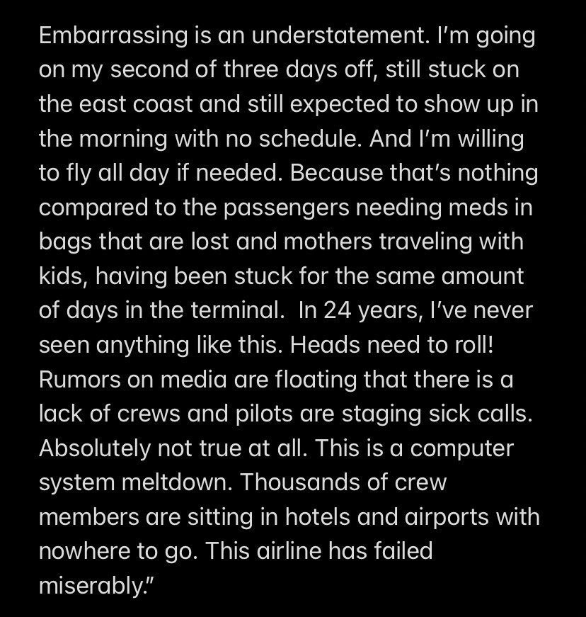 From a Southwest Pilot;