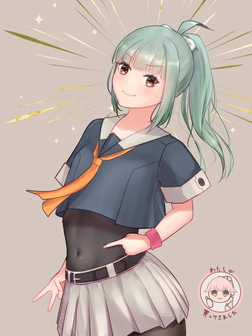 どや顔ヒートテック夕張ちゃん!!!#艦これ 