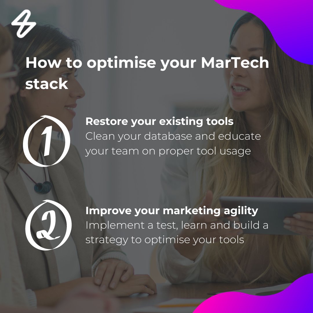 TheBrightTeam's tweet photo. Want to know how to optimise your B2B MarTech stack and empower your team to use it effectively?

Get started with the steps below:

🛠️ Restore your existing tools 

🏃‍♀️ Improve your marketing agility

Keen to learn more? Read our blog here: 

https://t.co/bL4pMDE2BB https://t.co/hW2YVvpBDl
