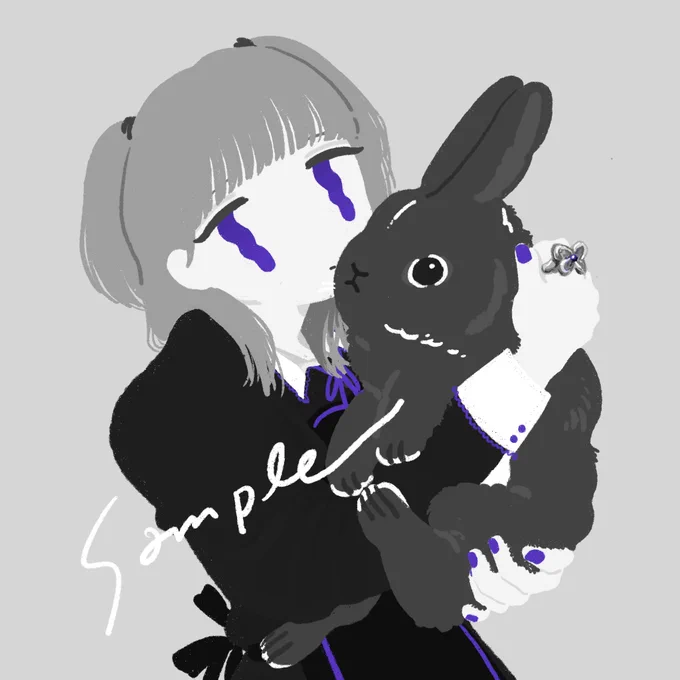 【有償依頼】 アイコンの有償依頼でした! ご家族のうさちゃんも描かせていただきました〜  アイコンオーダーは2200円〜(税込) ※現在納期1月〜 ※1月より価格改定予定  #有償依頼