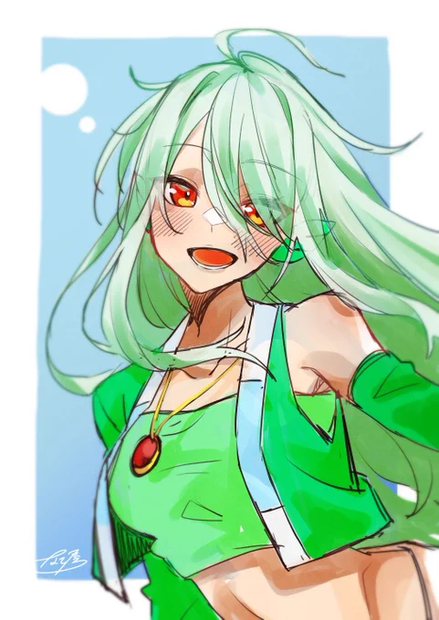 定期的に行われるデジタルのリハビリとお絵描き練習にちかぜ氏をガリガリと失礼をばクリスマスの時のサンタ衣装可愛かったけど描くのはいつも通常衣装。ケモミミ描きたい症候群もある。 