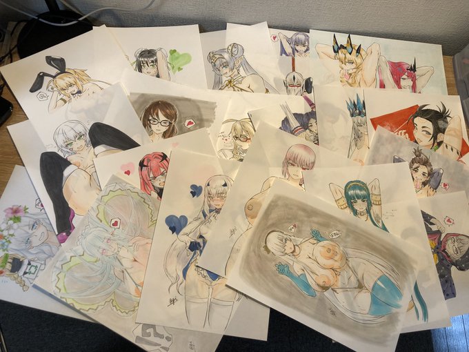 ラインナップはこんな感じです。特に抽選などはしません。早い人順になります〜。当日お待ちしております。是非新刊と共にご検討くださいね。 