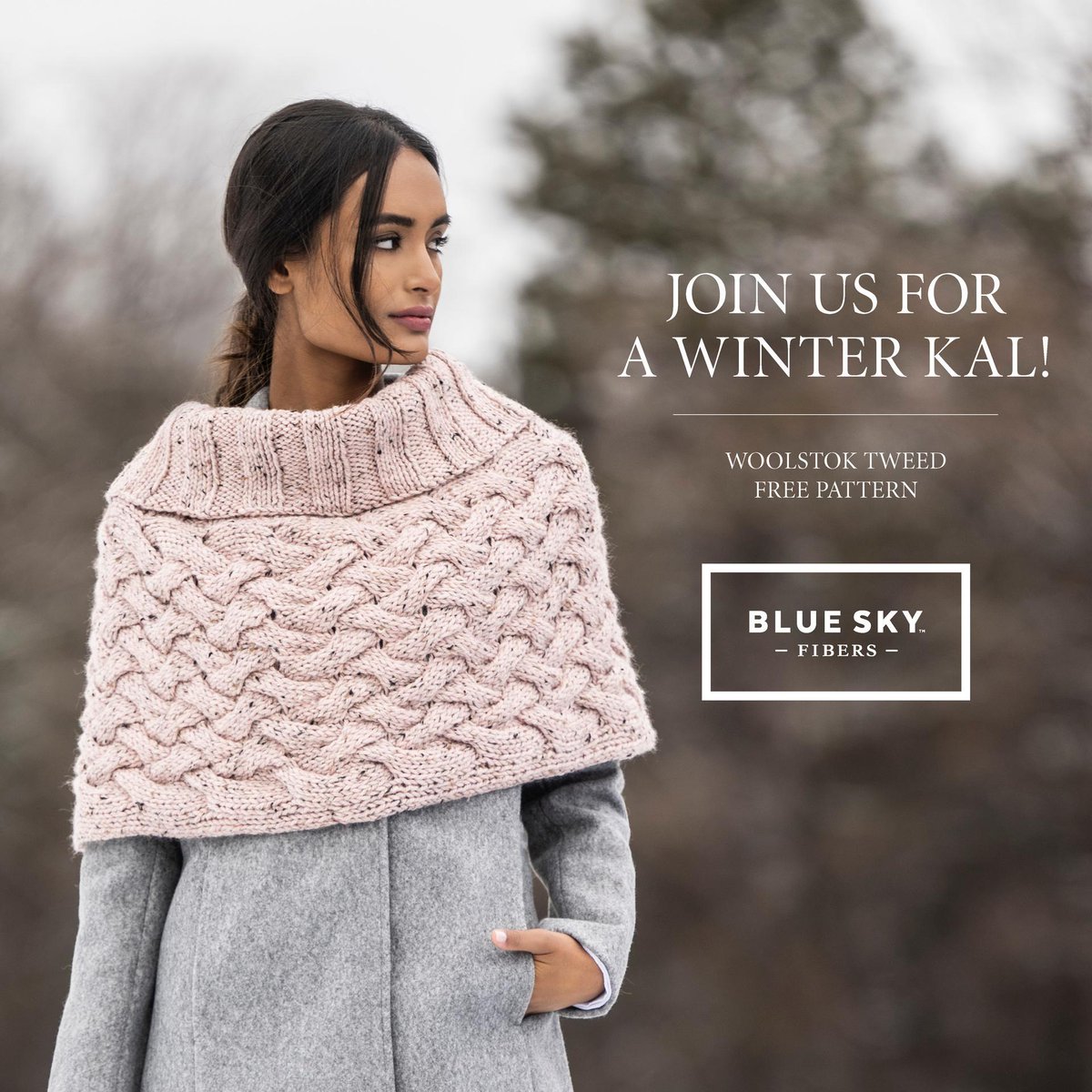 First Knit along of the year for Blue Sky Fibers
The Ely Capelet bit.ly/3i3m4f4