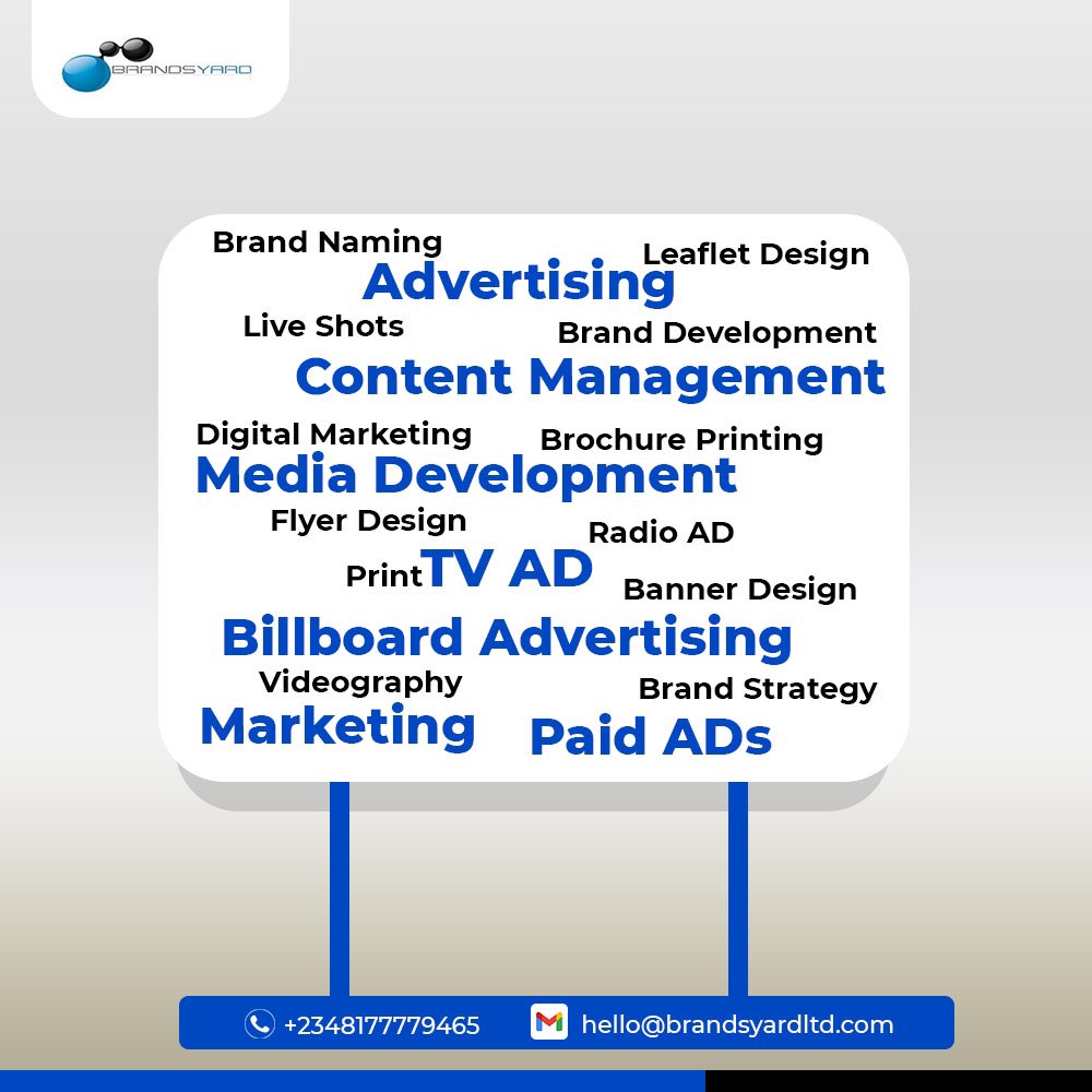 BrandsyardL's tweet photo. Dear Business owner,
Did you know your business can run smoothly and record maximum sales without stress?

Our team of professional marketing experts are the best at adding color to your vision!

Whether it’s through creative content, video productions(Events and Brands) https://t.co/uFF4mMT6kM