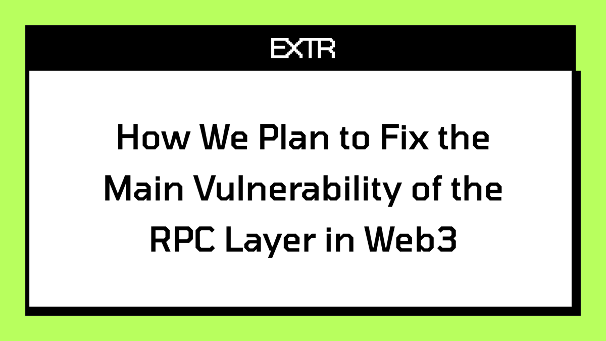 anna_everstake's tweet image. .@everstake_pool has recently released @extrnode, a battle-tested decentralized RPC gateway. This would make #Solana dApps more stable and fixes the RPC layer problems in Web3!

What do you think about which blockchains need something like this? 👇