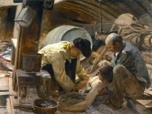 Llastrar's tweet photo. Els pescadors i els mariners valencians també usaven barretina, en deien ‘barret’ o ‘barret de gironella’. A pagés fou substituïda pel típic mocador de llaurador. Que els blavers no us conten històries de la vora del foc. https://t.co/rn0TpaKl2f