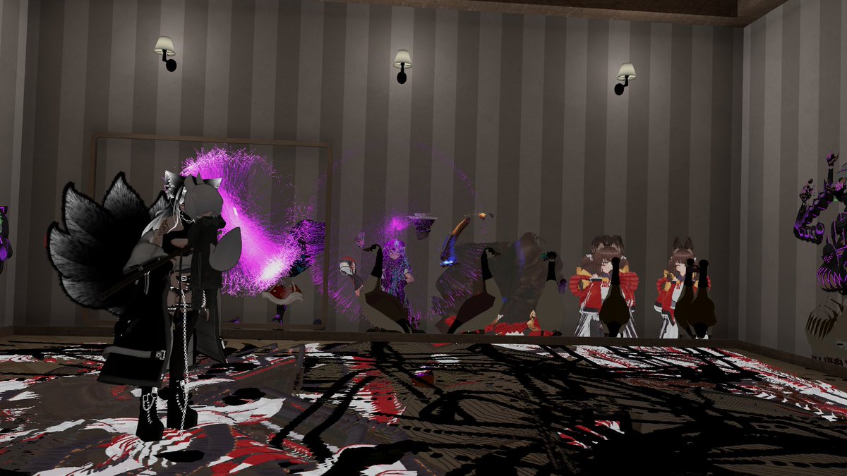 reduxas's tweet photo. From old archives! 
World: The Ink Room
#VRChat #art #VRChat_world紹介 https://t.co/3TV61fXr1N