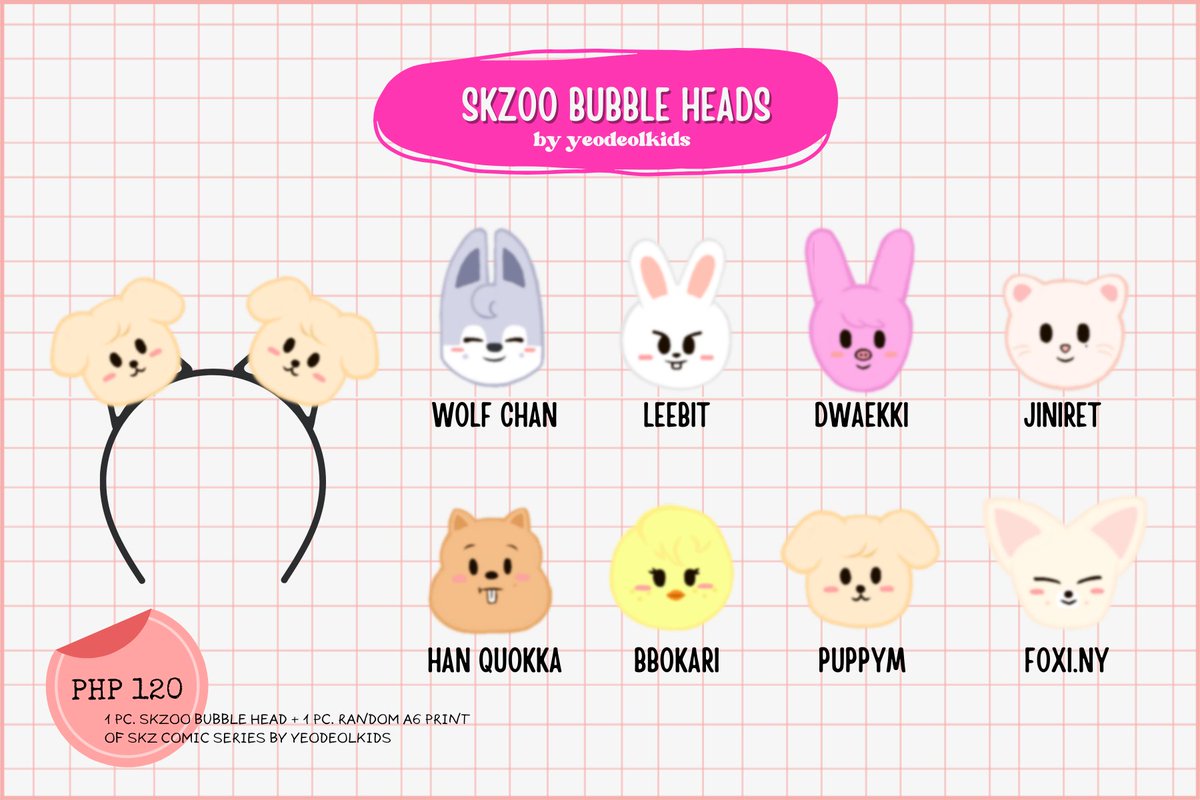 yeodeolkids's tweet photo. hello filo STAYs!!! 

going to the SKZ x BENCH fanmeet next month? or planning to meet the boys at the MANIAC concert in march? 🤔

take a look at our custom-made bubble headbands to spice up your ootd 💗

#BENCHxSTRAYKIDS #ManiacTourinManila https://t.co/zvPrjIPHzL