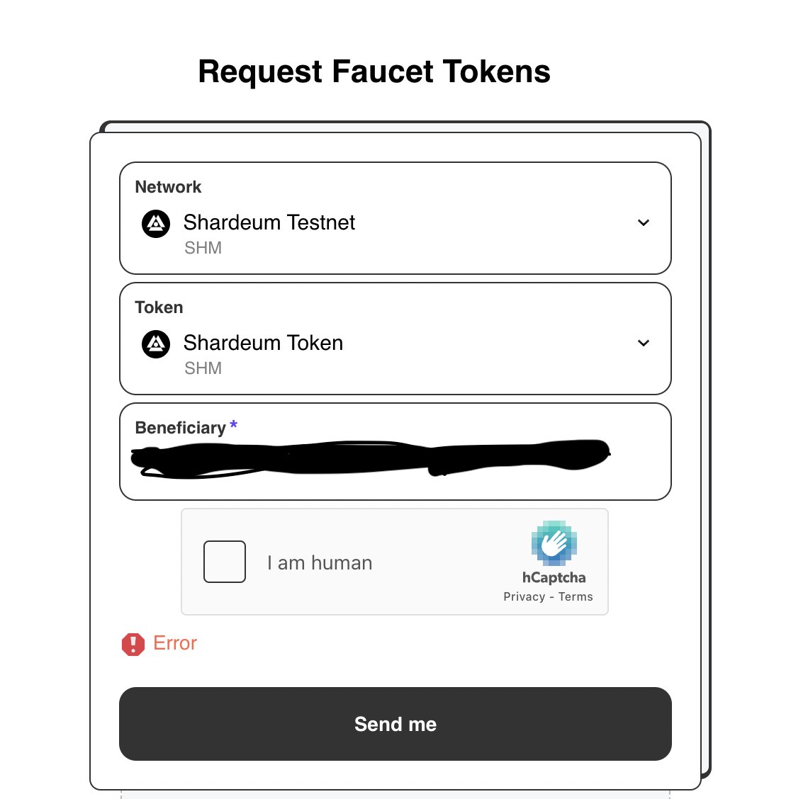 cryptozonian's tweet photo. @ChainDropFaucet @shardeum No Luck! https://t.co/0sG6pgZifq
