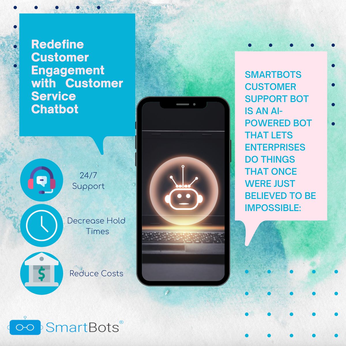 Get_SmartBots's tweet image. Let&apos;s look at the top reasons why chatbots will be paramount in providing a seamless customer experience. The advantage of chatbot is to get the customer engaged in conversation. Through chatbot, more personalized information can be sent to the customer