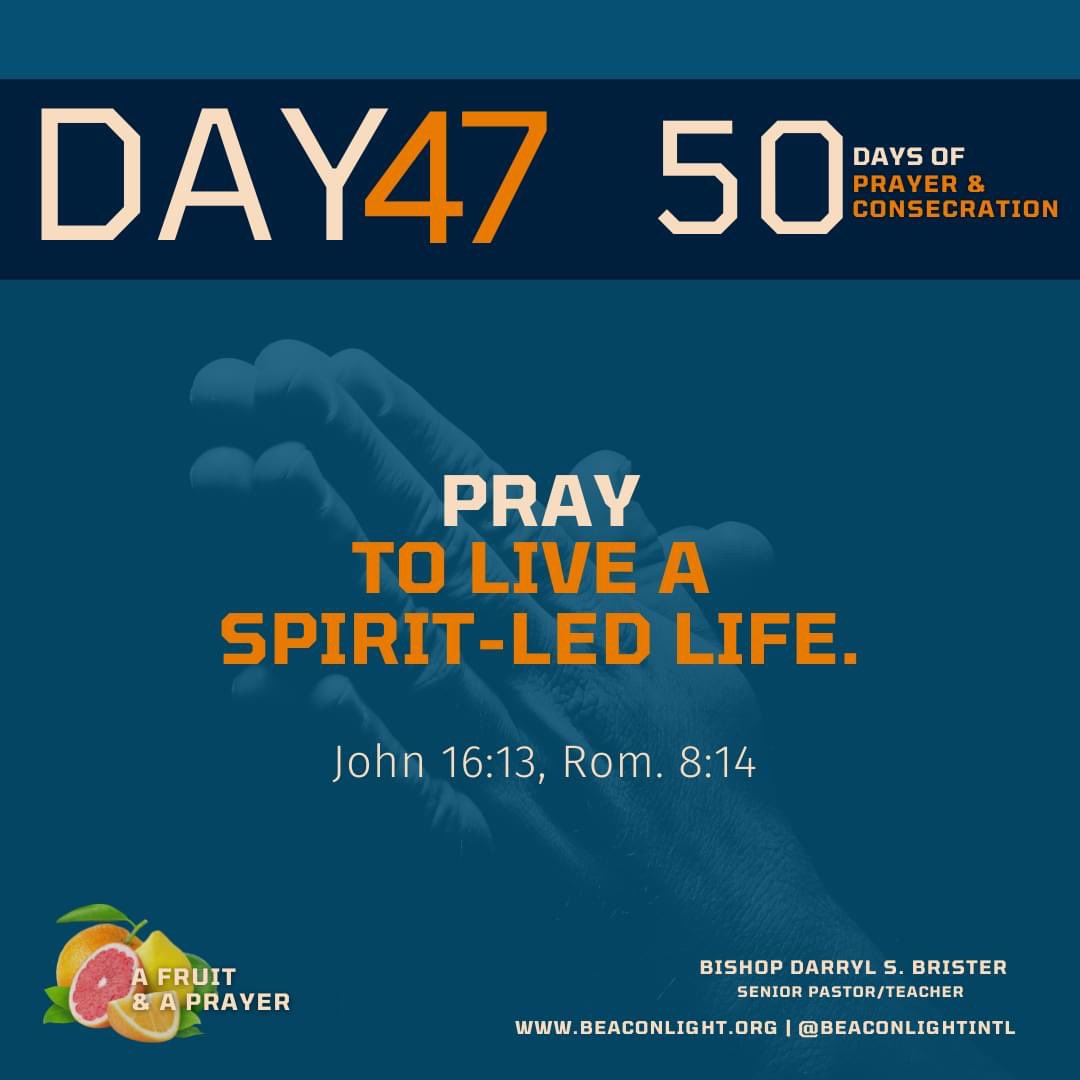 God1stcf_'s tweet photo. Day # 47    
Pray to live a spirit-led life.
(John 16:13, Rom. 8:14) #GodFirst #AFruitNAPrayer 🍌🍍🍎🍊🍓🍉🍇 https://t.co/XRPbaHXqTR