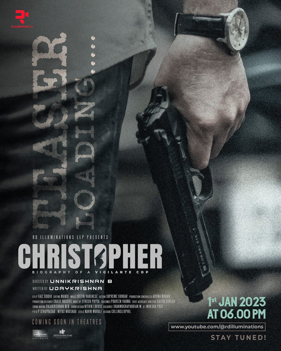 Christopher Teaser Releasing On January 01, 2023 at 6pm. Subscribe and Stay Tuned #RdIlluminations YouTube Channel!

Link ▶️ youtube.com/@rdilluminatio…