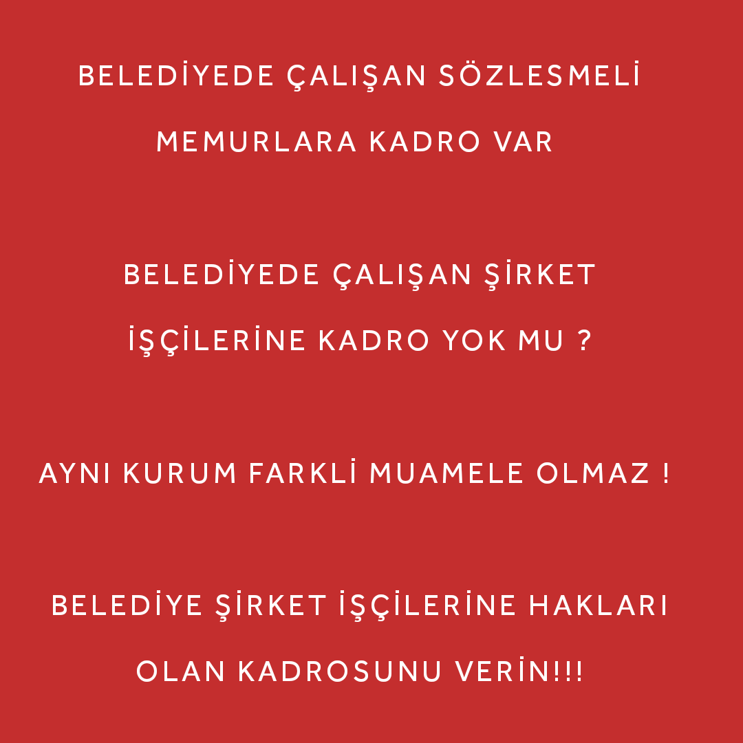 Belediye Şirket İşçisi🇹🇷🇹🇷 tweet media