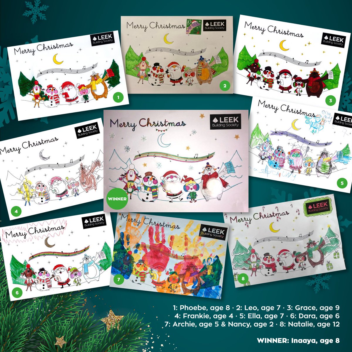 LeekBuildSoc's tweet image. Look at the effort the children went to in this year’s Christmas colouring competition. 

Thanks to our staff and their youngest family members across our branches and Head Office for getting in the festive spirit!

#colouringcompetition #Christmas