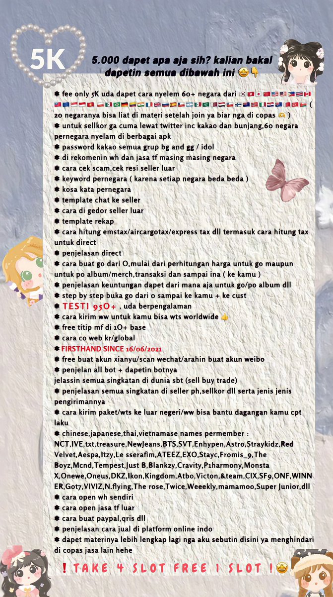 jienchoco's tweet photo. open jasa tutor nyelem/nyelam fee only 5K uda dapet all materi tutor nyelem 60+ negara dan juga yang di pict 🤩
— testi dibawah ini ya https://t.co/HJ2Vop6mIH