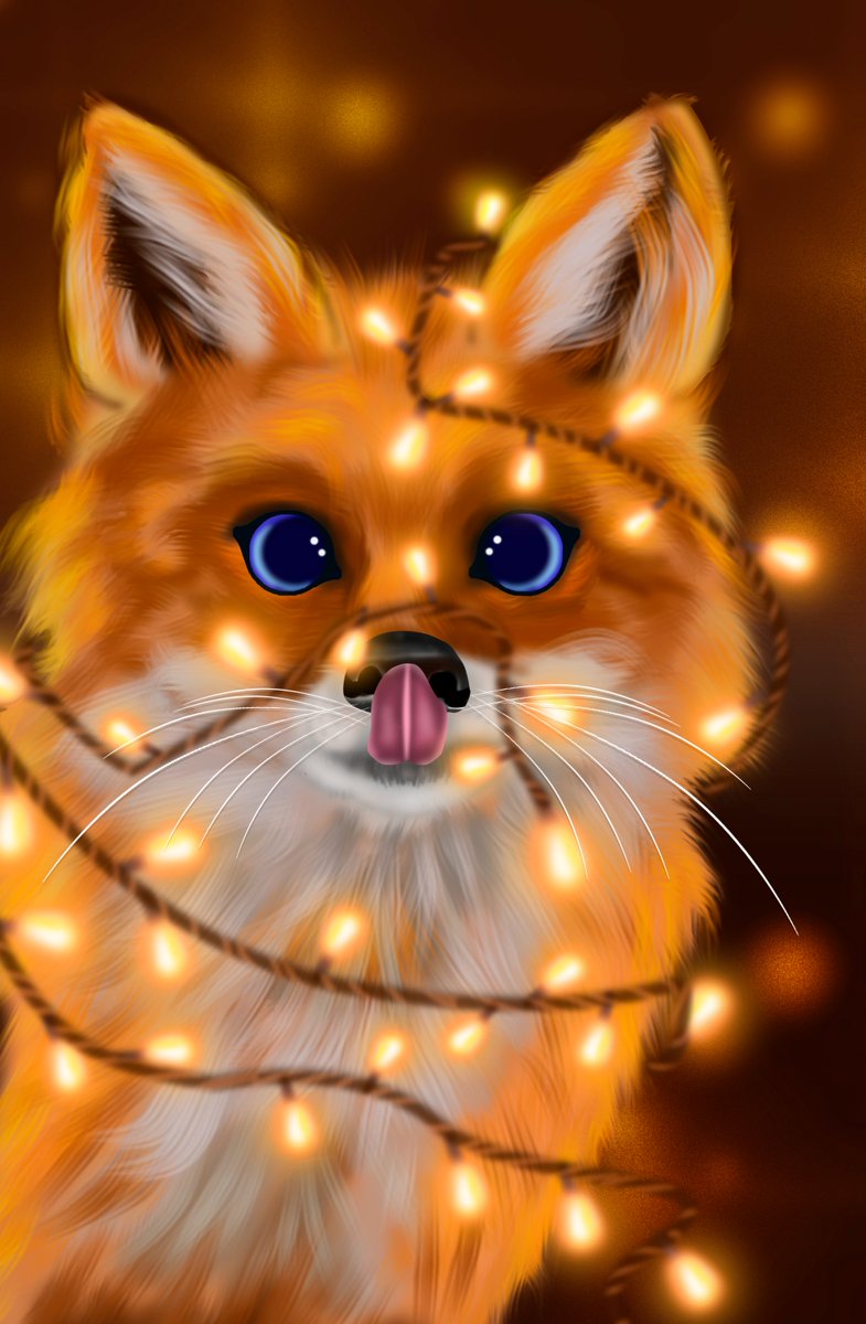 My first independent fox.
 #photoshoptutorial #photoshop_art
 #photoshopart #Chanterelle